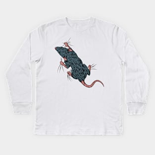 Rat lover - climbing rat Kids Long Sleeve T-Shirt